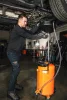 Mobil olajleeresztő készülék, gravitációs, leeresztő tál 10L, gyűjtőtartály 70L