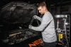 Mobil olajleeresztő, leszívó készülék, pneu., leeresztő tál 10L, ellenőrzőhenger 10L, gyűjtőtartály 70L