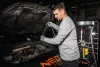 Mobil olajleeresztő, leszívó készülék, pneu., leeresztő tál 10L, ellenőrzőhenger 10L, gyűjtőtartály 70L