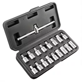 Olajleeresztő kulcskészlet 3/8", 18db