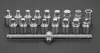 Olajleeresztő kulcskészlet 3/8", 18db