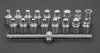 Olajleeresztő kulcskészlet 3/8", 18db