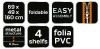 Növényház 69x49x160cm, PVC fólia, fémszerkezet