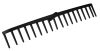 Gereblye, 18 fogú, műanyag 640x100mm, min. rendelés: 4db