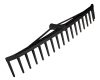 Gereblye, 18 fogú, műanyag 640x100mm, min. rendelés: 4db