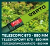 Sövényvágó olló teleszkópos 670-880mm, penge 200mm