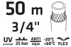 Locsolótömlő 3/4", 50m, rofessional: csomózódás, csavarodás védelem, uv álló, algásodás védelem