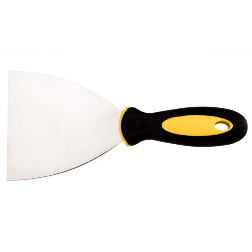 Festékkaparó, spakli, 100mm, rozsdamentes, kétkomponensű markolat