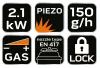 Gázfőző, 227gr-os patronhoz