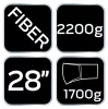Hasítófejsze 2200g, fej 1700g, üvegszálas markolat 28"