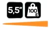 Műanyag fahasító ék 5.5"