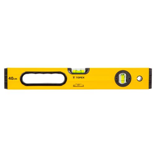 Vízmérték 40cm, 2 libella, 1 markolat, aluminium, ±0.5mm/m