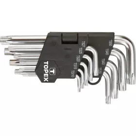 Torxkulcs (ötágú) készlet TS10-50, lyukas, 9db