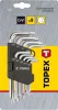 Torxkulcs (ötágú) készlet TS10-50, lyukas, 9db