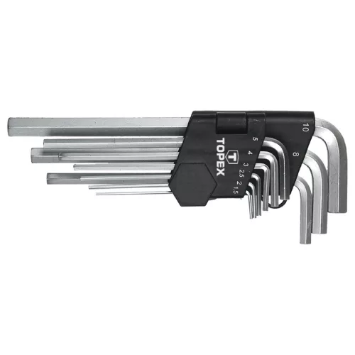 Imbuszkulcs készlet 9db, hosszú 1.5-10mm