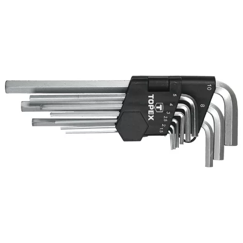 Imbuszkulcs készlet 9db, hosszú 1.5-10mm