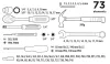 Szerszámkészlet 1/4", 3/8", 73db