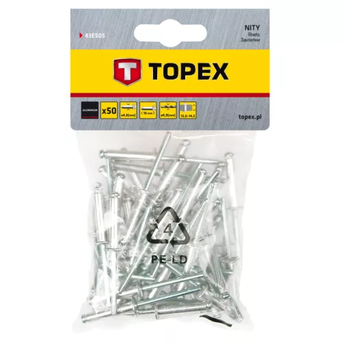Popszegecs 4.8x18mm, 50db, min. rendelés: 5cs
