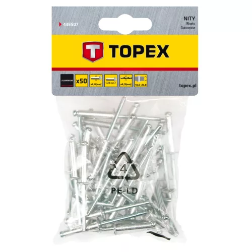 Popszegecs 4.8x23mm, 50db, min. rendelés: 5cs