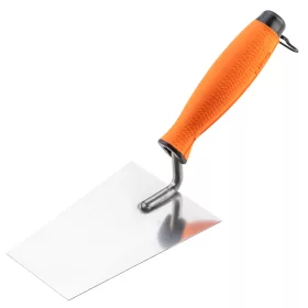   Kőműves kanál szögletes, berni, 140mm, kétkomponensű markolat
