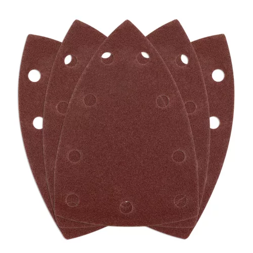 Csiszolópapír, tépőzáras, deltacsiszolóhoz,100x147mm, P120, 9 lyukas, 5db/cs (04-623-hoz)