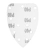 Csiszolópapír tépőzáras deltacsiszolóhoz 140x140x80mm, K60, 11 lyukas, 5db, min. rendelés: 5cs