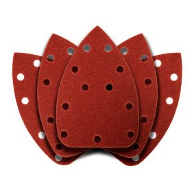   Csiszolópapír tépőzáras deltacsiszolóhoz 140x140x80mm, K80, 11 lyukas, 5db, min. rendelés: 5cs