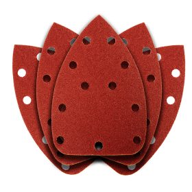   Csiszolópapír tépőzáras deltacsiszolóhoz 140x140x80mm, K100, 11 lyukas, 5db, min. rendelés: 5cs