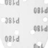 Csiszolópapír tépőzáras deltacsiszolóhoz 140x140x80mm, K180, 11 lyukas, 5db, min. rendelés: 5cs