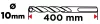 Betonfúró SDS PLUS 10x400mm, S4 type, 4 élű, vasbetonhoz