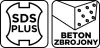 Betonfúró SDS PLUS 10x400mm, S4 type, 4 élű, vasbetonhoz