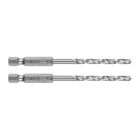   Csigafúró, 1/4" hatszög szárral, HSS DIN338, 4mm, 2db, min. rendelés: 5cs