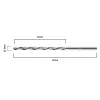 Csigafúró, HSS DIN338, 2mm, 3db, min. rendelés: 5cs