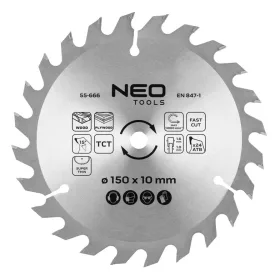   Körfűrészlap keményfém fogakkal, 150x10mm, 1.6mm, Z24, 58G008-hoz, ENERGY+, NEO TOOLS