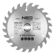 Körfűrészlap keményfém fogakkal, 150x10mm, 1.6mm, Z24, 58G008-hoz, ENERGY+, NEO TOOLS