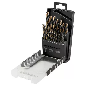 HSS-CNC csigafúró készlet, 124°, Pro-Tec, 1-10mm, 19db
