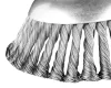 Drótkorong, fazékkefe sodrott 150x25.4mm benzines kaszákhoz