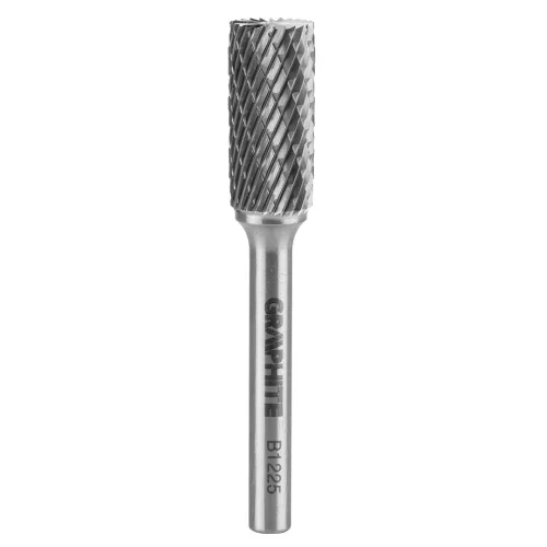Keményfém marófej, turbómaró, B, hengeres, frontélezéssel, 12x25mm, szár méret 6x45mm