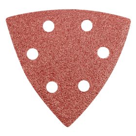   Csiszolópapír tépőzáras delta 93x93mm, K60, lyukas, 5db, min. rendelés: 5cs