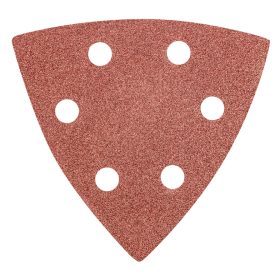   Csiszolópapír tépőzáras delta 93x93mm, K80, lyukas, 5db, min. rendelés: 5cs