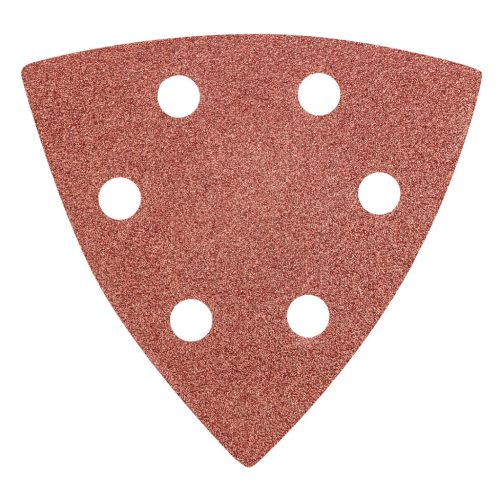 Csiszolópapír tépőzáras delta 93x93mm, K80, lyukas, 5db, min. rendelés: 5cs