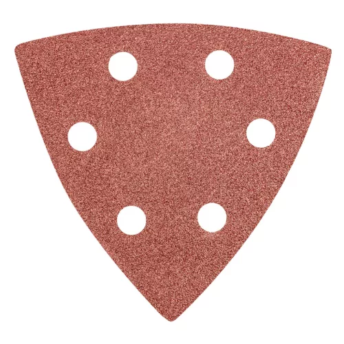 Csiszolópapír tépőzáras delta 93x93mm, K80, lyukas, 5db, min. rendelés: 5cs