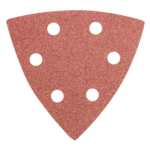 Csiszolópapír tépőzáras delta 93x93mm, K100, lyukas, 5db, min. rendelés: 5cs