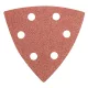 Csiszolópapír tépőzáras delta 93x93mm, K100, lyukas, 5db, min. rendelés: 5cs