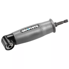  Sarok adapter 90°, akkus fúrókhoz, 1/4”, 6.35mm, mágneses befogó, jobb és bal forgásirány