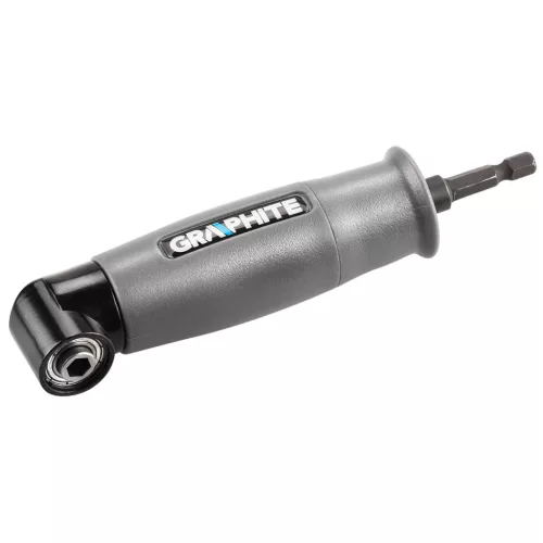 Sarok adapter 90°, akkus fúrókhoz, 1/4”, 6.35mm, mágneses befogó, jobb és bal forgásirány
