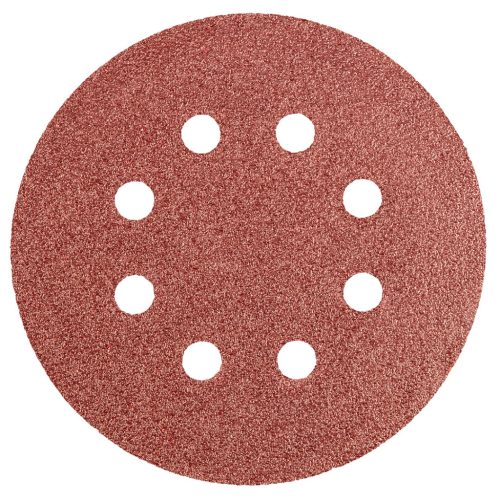 Csiszolókorong tépőzáras 125mm, K60, 8 lyukas, 5db, min. rendelés: 5cs