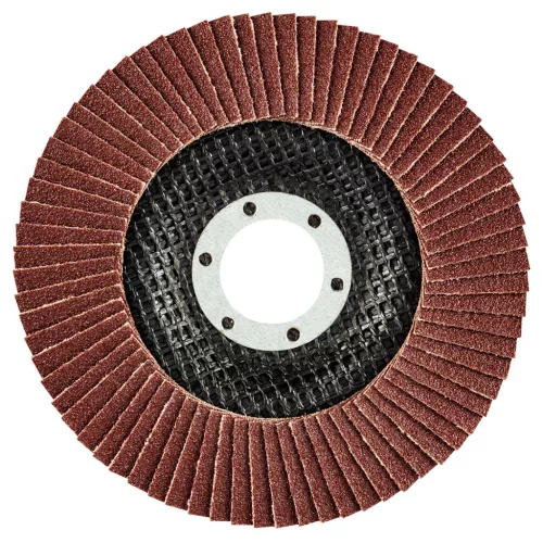 Csiszolókorong lamellás 115x22.2mm, K100 fém-fa, min. rendelés: 5db