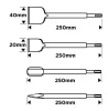 Vésőkészlet, SDS PLUS, 4db-os