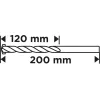 Betonfúró, hengeres szárú, 6x200mm, min.rendelés: 3db